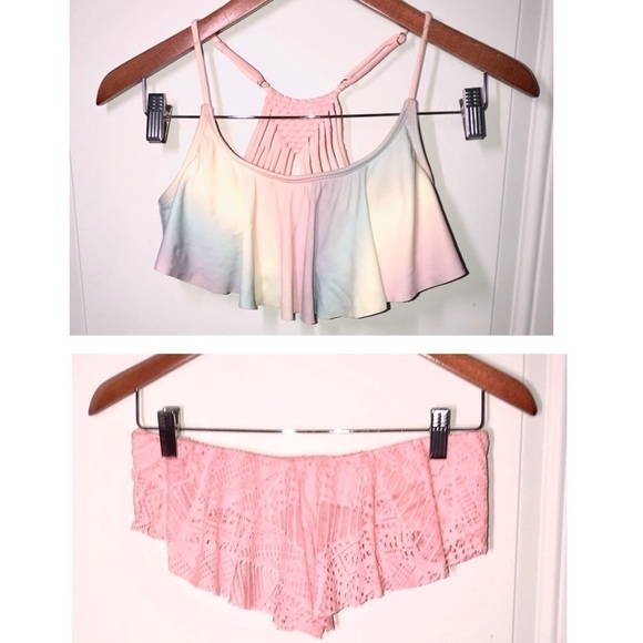 Bikini tops Mossimo and Ârizona Medium pastel Pink - Picture 1 of 7